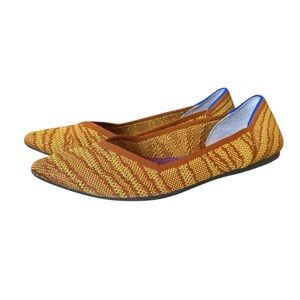 Rothy's The Point Golden Zebra Slip-On Flats Size 9